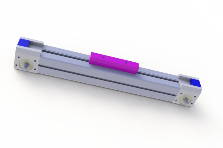 直线滑台3D模型